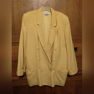 Jacket - Vintage Tahari Rich Mustard Yellow Jacket Size 12